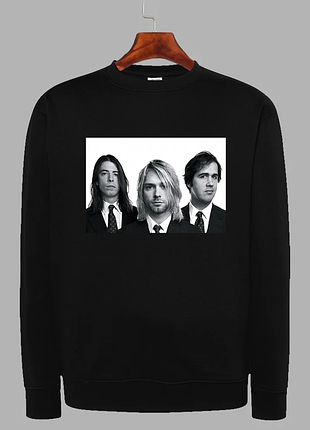 Світшот чорний loys музика рок nirvana xxl