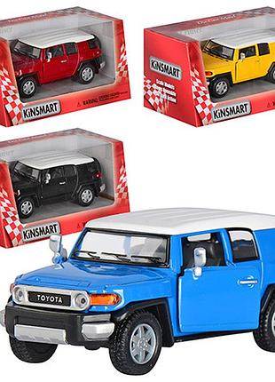 Машинка металлическая инертная kinsmart с резиновыми колесами kt5343w
