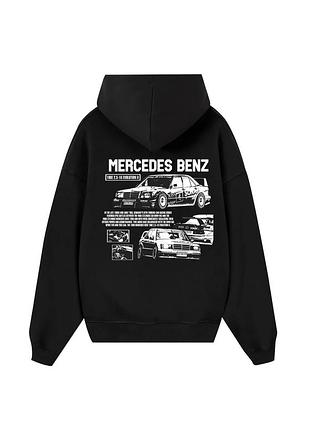 Худи loys толстовка с принтом mercedes evolution ii hoodie, черный xs