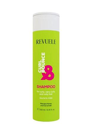 Шампунь для кучерявого волосся revuele curl & bounce з керамідами, 250 мл daily skin care