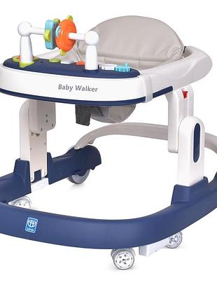 Ходунки дитячі bambi (музика, світло, ігрова панель, стопи на колесах) baby walker m 5032l-4