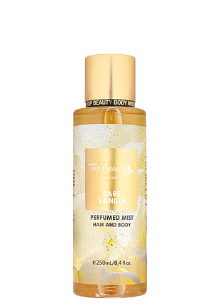 Cпрей-міст для тіла та волосся парфумований top beauty bare vanilla 250 мл daily skin care