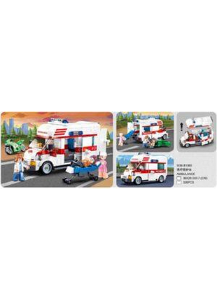 Конструктор sluban скорая помощь m38-b1065 328 деталей
