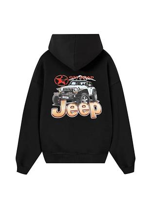 Худи loys толстовка с принтом jeep off road hoodie, черный xxl