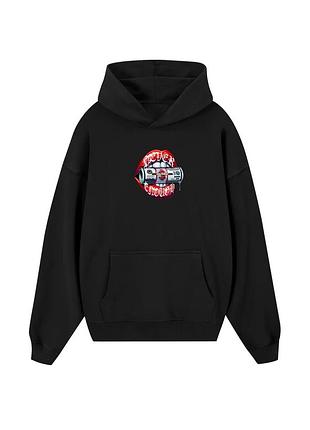 Худи loys толстовка с принтом money never enough hoodie, черный m