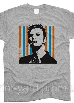 Футболка серая loys music david bowie style