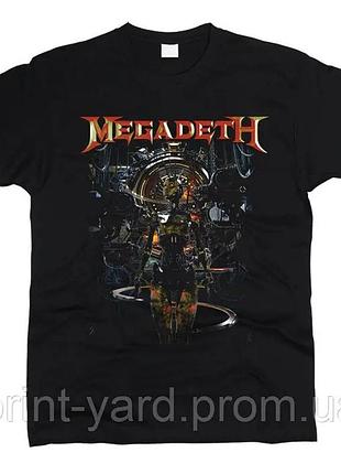 Футболка чорна loys music megadeth rock