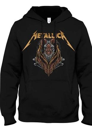 Худі loys унісекс з принтом metallica , чорний l