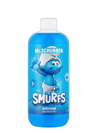 Дитяча піна для ванни mr.scrubber the smurfs smurfberry, 3+ років 400 мл daily skin care