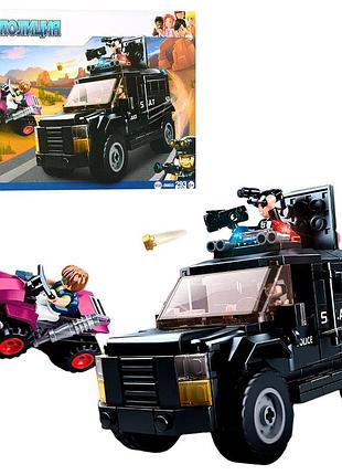 Конструктор "police": машина, квадроцикл, фигурки, 293 деталей sluban m38-b0653