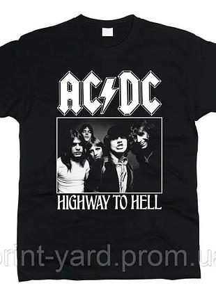 Футболка чорна loys music ac/dc rock style