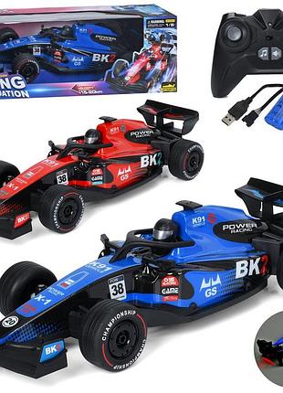 Машина гоночна радіокерована 2,4g 1:8 звук світло гумові колеса usb (uj99-f103)
