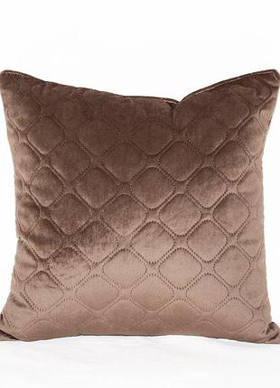Подушка декоративна "velure" 40*40 см (350г) (chocolate new)
