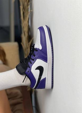 Nike air jordan1 low court purple 🆕 шикарные кроссовки найк 🆕 купить наложенный платёж