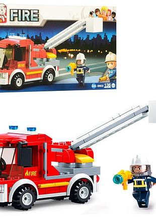 Конструктор sluban пожежна машина 136 деталей (m38-b0632)