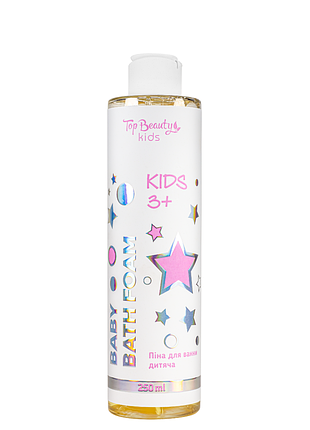 Пінка для ванни дитяча top beauty baby bath foam вік 3+ 250 мл daily skin care