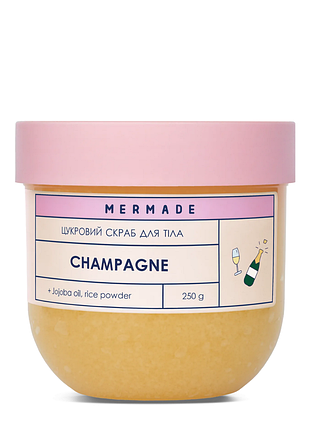 Сахарный скраб для тела mermade champagne / cheers аромат "шампанское" 250 г daily skin care