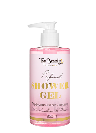 Парфумований гель для душу top beauty marshmallow & musk, 250 мл daily skin care