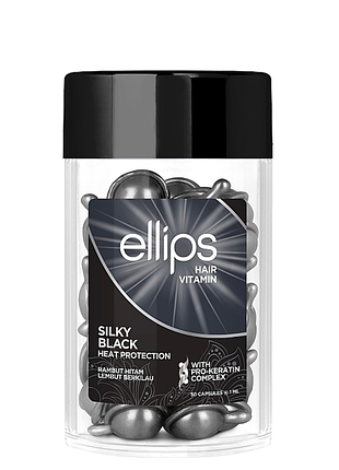 Вітаміни для волосся ellips hair vitamin шовкова ніч із про-кератиновим комплексом, 50*1 мл daily skin care
