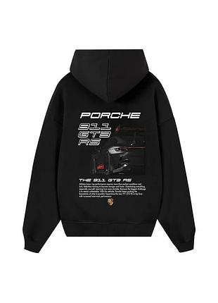 Худи loys толстовка с принтом posche 911 hoodie, черный xl