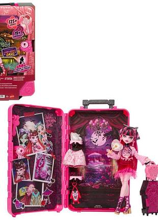 Monster high дракулаура «жах-секрети» кошмарні канікули набір (jdr50)