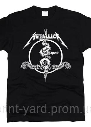 Футболка чорна loys music metallica hip-hop print