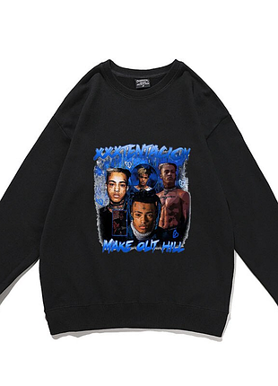 Свитшот черный loys музыка xxxtentacion print xxl