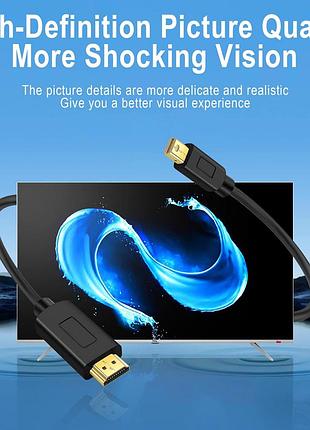 Кабель 1м mini displayport — hdmi, thunderbolt mini dp — hdmi 6