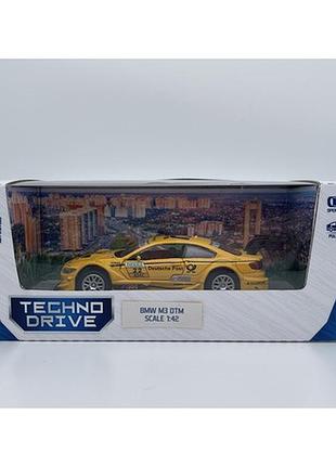 Машинка автомодель - bmw m3 dtm (желтый)