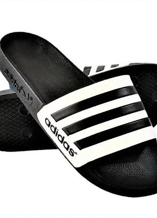 Шльопанці капці adidas сланці адідас білі жіночі чорні (розміри: 36,38)
