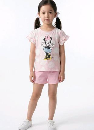 Детский летний костюм minnie mouse для девочки 98 см/3 года