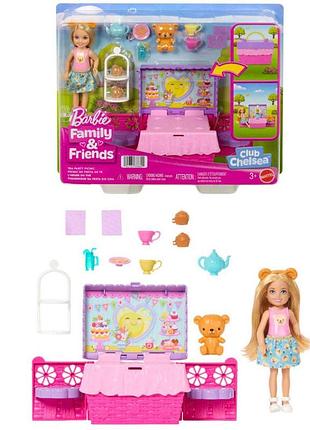 Игровой набор barbie чайная вечеринка с куклой (jjb40)