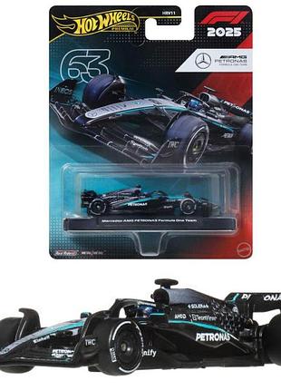 Коллекционный болид mercedes-benz george russel №63 formula 1 hot wheels (jkd80)