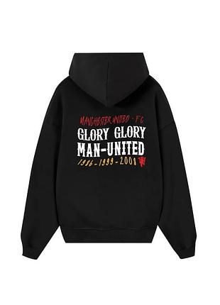 Худи loys толстовка с принтом manchester united fc hoodie, черный s