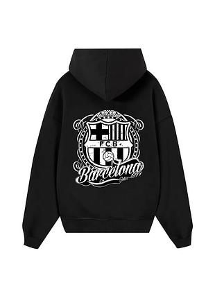 Худи loys толстовка с принтом barcelona classic hoodie, черный xs