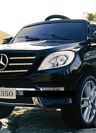 Дитячий електромобіль на пульті управління mercedes (2 мотора за 25w, mp3, fm, usb) bambi m 3568eblr-2 чорний