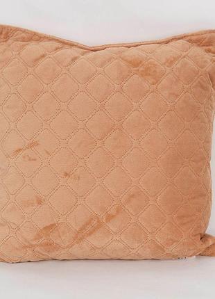 Подушка декоративна "velour" 45*45 см (кофейний)