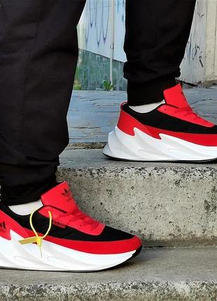 Кросівки adidas $harks жіночі адідас чорні червоні акули (розміри: 36,37,38,39,40,41,42)