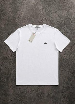 Футболка базовая lacoste белая