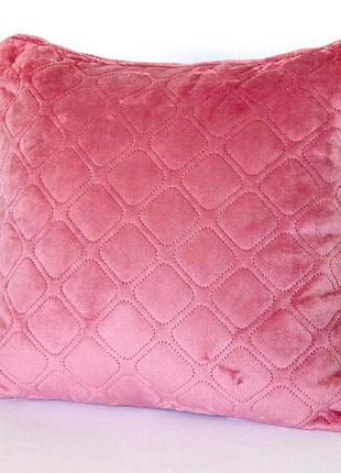 Подушка декоративна "velure" 40*40 см (350г) (mesa rose)