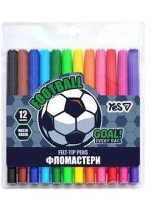 Фломастеры детские набор 12 цветов football (650600)
