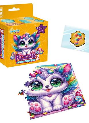 Игра развивающая пазлы с сюрпризом "котенок с крыльями" (vt8030-11)