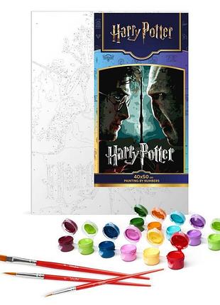 Картина за номерами harry potter гаррі і волдеморт 40х50 см з фарбами металік extra (kho5222)