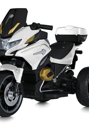 Мотоцикл m 5830eblr-1 радиокер.2,4g,1акум.12v12,2мот.45w,usb,mp3,tf,вт,eva,кожа,муз.,свет,белый