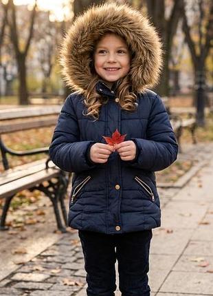 🧥 демісезонна куртка для дівчинки zara girls (на зріст 116 см)