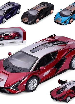 Машина kt5431wf інерція,метал,1:40, 12,5см,відчиняються двері, гум.колеса,4 кольори.кор.