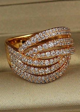 Кільце xuping jewelry катушка р 17 золотисте