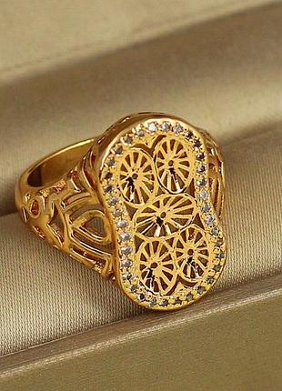 Кільце xuping jewelry мандала світла р 17 золотисте