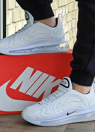 Кросівки nike 720 білі жіночі найк з амортизацією тканинні літні (розміри: 39,43)