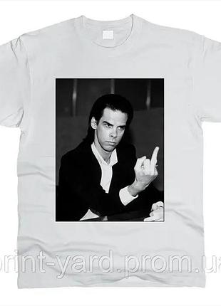 Футболка білий loys music nick cave hip-hop